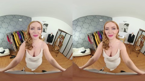 Czech VR - Seductive dressmaker Kiara Lord in virtual reality