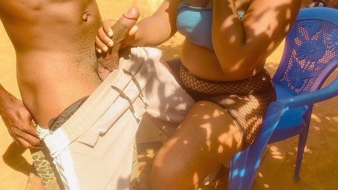 I enjoy outdoor fun with my big ass and a juicy anal creampie