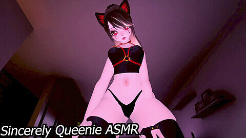 ASMR Neko succubus licks and purrs in your ear in VRchat