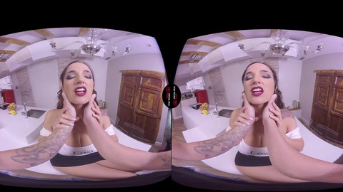 VirtualRealPorn.com - experiencia de primera vez con Claudia Bavel en RV