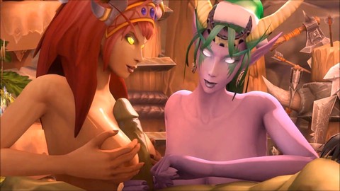 Meilleure Compilation de Rexxcraft: Les Elfes soumises aux gangbang de Rexx dans World of Warcraft!