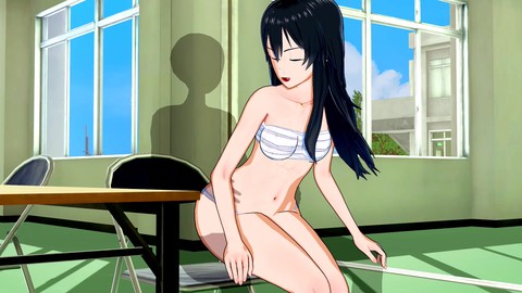 Uncensored anime with young characters Aoi Kunieda and Beelzebub