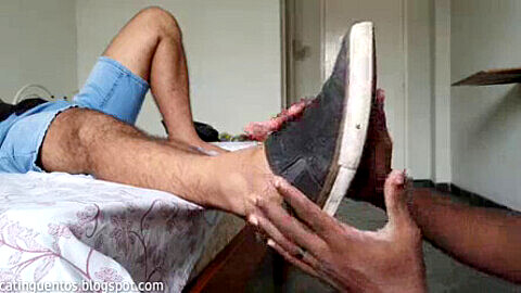 Indian feet, male feet, black male feet licked