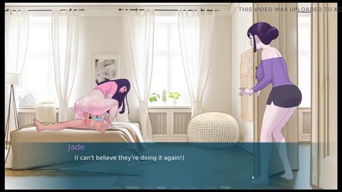 Step mom gets pleasured while getting pounded in forbidden hentai game episode