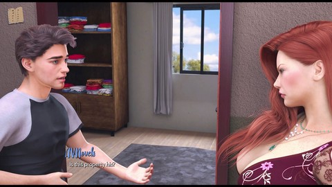 3 dimensional, game walkthrough, redhead big boobs