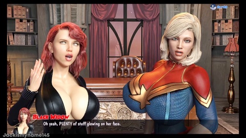 Il supereroe di Cockham arriva con un gigantesco cazzo di carne nella parte 1 del gioco porno animato.