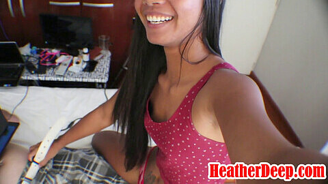 Heather, best thai, gagging deepthroat young