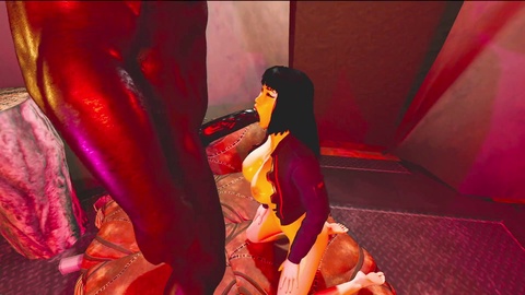 L'Intense Rencontre dans l'Appartement Rouge - Fête animée en 3D