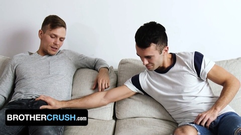 Horny step bro Ethan Chase can't resist curious teen William Sawyer's tight virgin hole - BrotherCrush