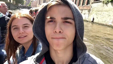 Young couple fucks in Brussels | porn Vlog #1