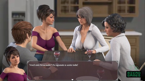 Adult-visual-novel, three-girls-one-guy, 3d-game