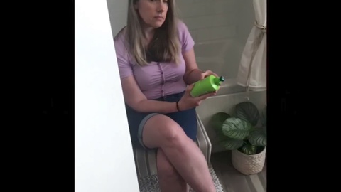 Genuine POV fun in the shower with a busty blonde duo!